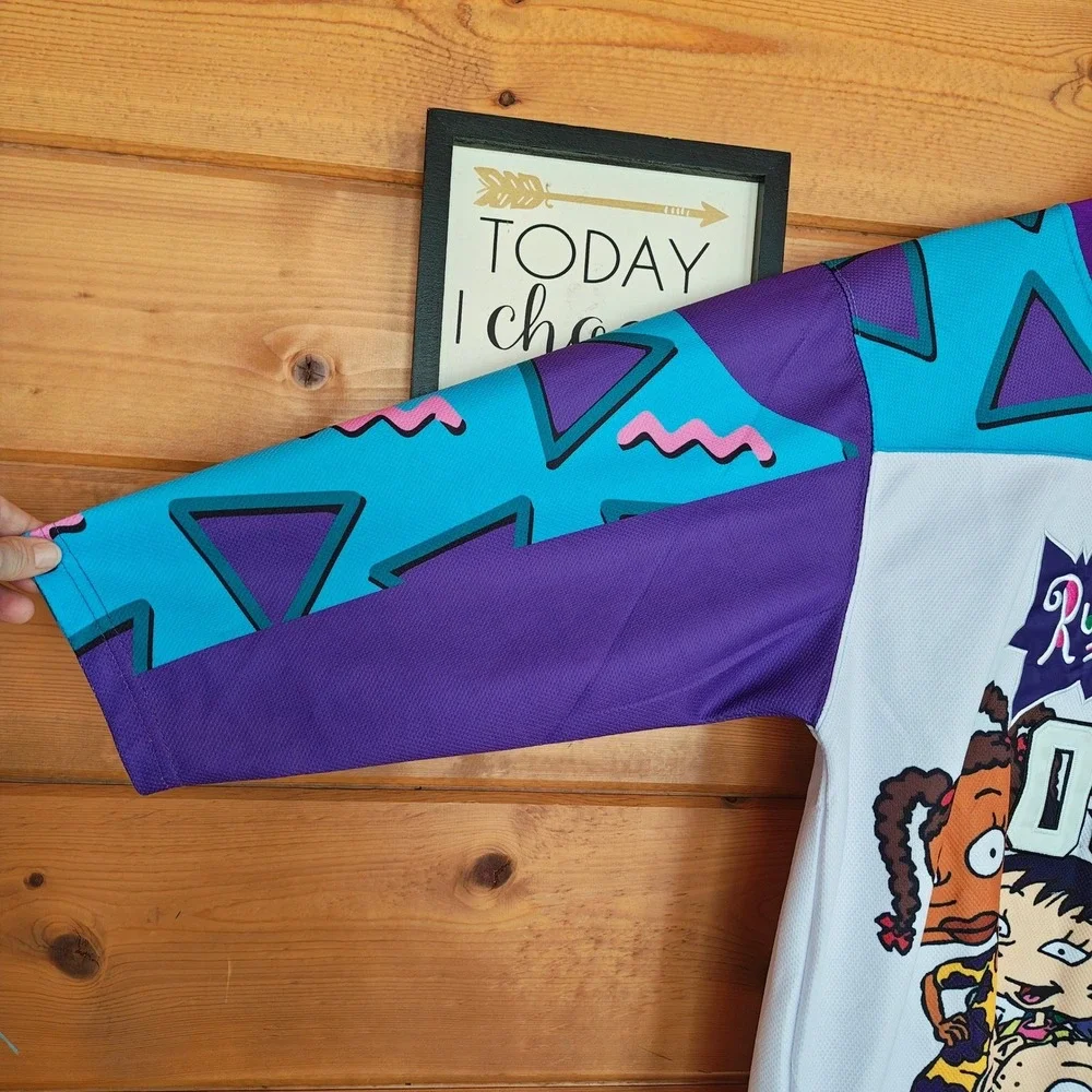 Headgear Classics Hockey Jersey Reptar Nickelodeon Rugrats Embroidered kids XL